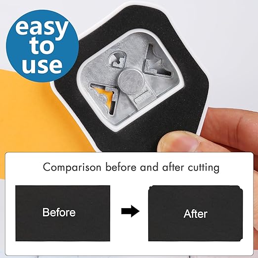 3 in 1 Decorative Corner Punch, 3 Way Corner Paper Cutter for Paper Crafts, Bullet Journals, Greeting Cards, Postcards, Photos, DIY Projects, Invitations Cards, and Scrapbooking
