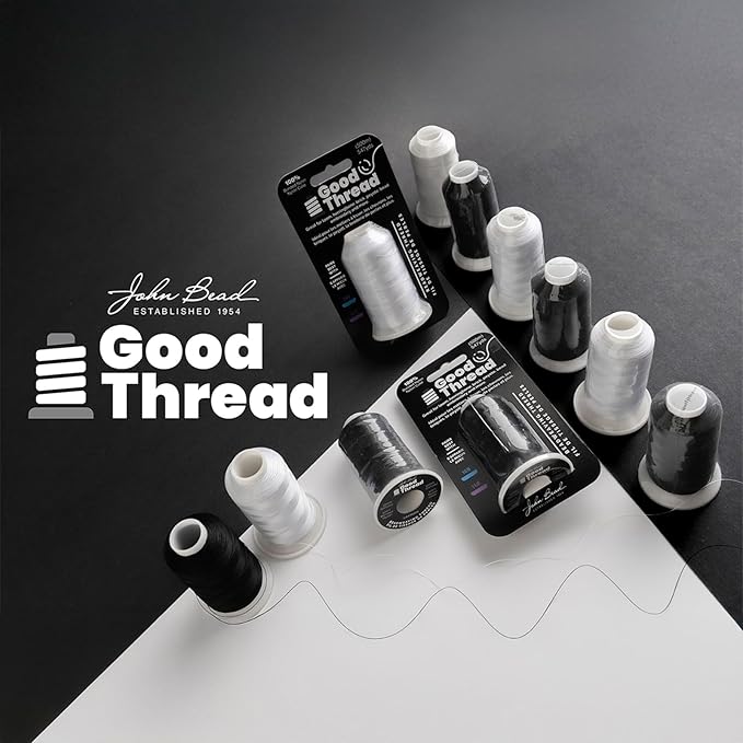 John Bead Good Thread 500m Spool Black Bonded