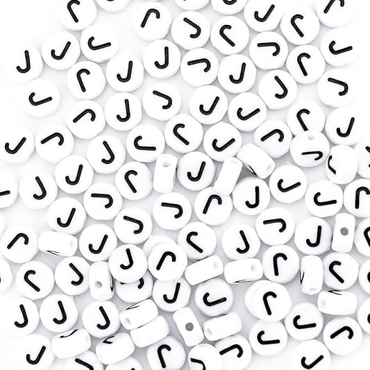 sunrica 300pcs round loose letter beads for friendship bracelets making 4x7mm individual flat alphabet beads j