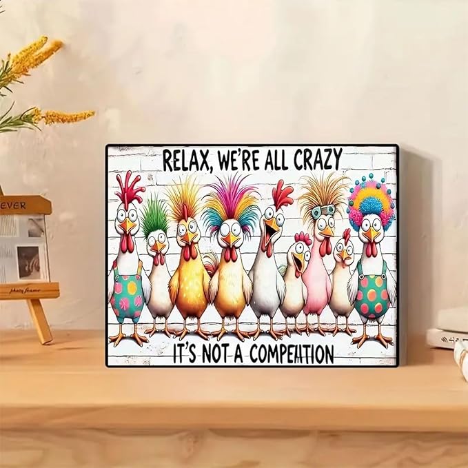 GEMFAMILY 5D Diamond Painting Kits for Adults Beginner,Rooster Family Diamond Art Kits for Beginner, DIY Vintage Full Round Drill Gem Art Craft Kits for Adults for Home Wall Decor 12 x 16 Inch