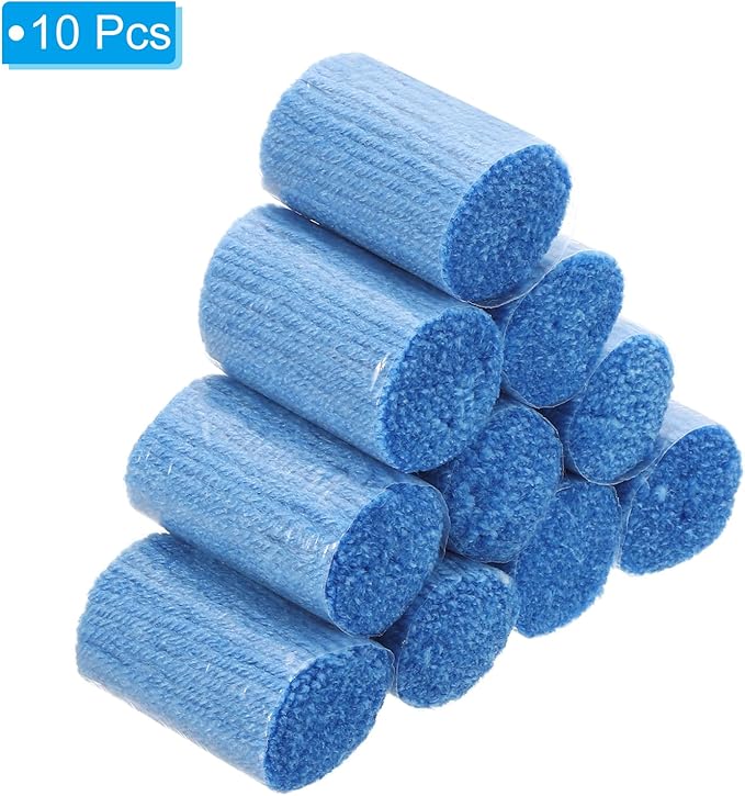 PATIKIL 10 Rolls Latch Hook Yarn Kit - Precut Rugs Yarn for Making Crochet Bundles, Tapestry DIY Craft - Adults Beginners Rug Hook Kit, Dark Blue