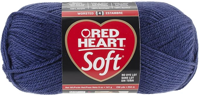 Red Heart Soft Yarn, Navy