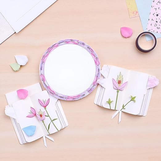 Colorful Floral Petal Washi Tape Set – Decorative Masking Tape for Scrapbooking, Journals, DIY Crafts, and School Office Supplies, Cute Flower Stickers, Adhesive Paper Tapes for Aesthetic