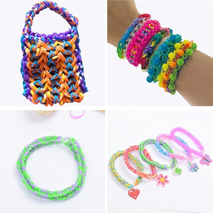 JIYAKO 2000+Rubber Band Bracelet Kit, Loom Bracelet kit,Bracelet Making kit,Friendship Bracelet kit