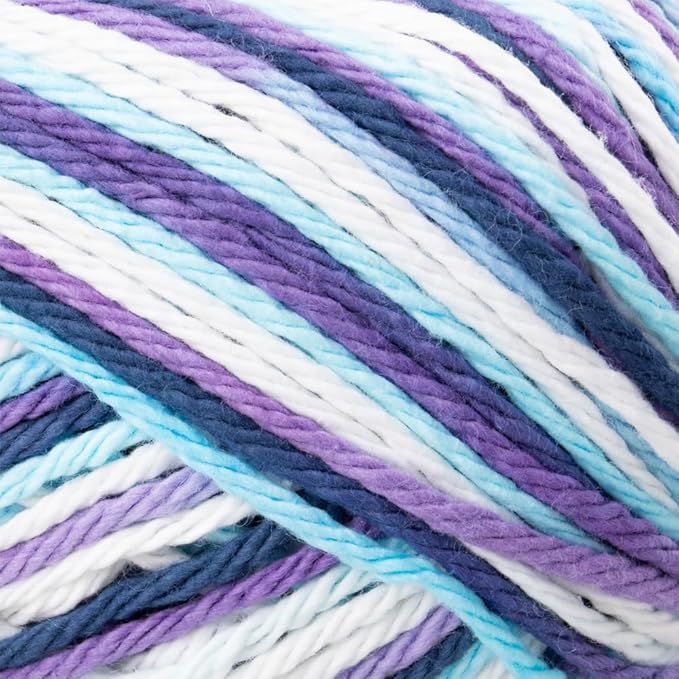 3 Pack 100% Cotton Yarn - Size 4 Medium Weight - Perfect for Crafting, Clothing, Accessories and More!