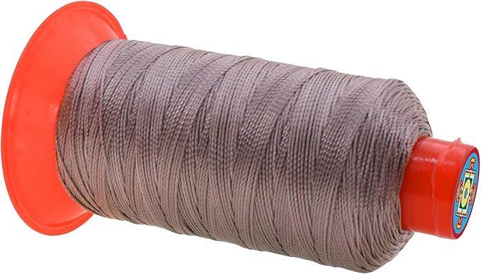 Mandala Crafts Size 346 210D T350 Bonded Nylon Thread - Taupe 415 YDs Tex 350 Heavy Duty Sewing Threads for Leather, Jeans, Weaving, Outdoor Marine Upholstery