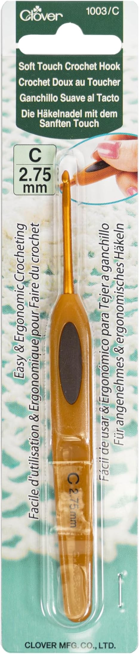 Clover Soft Touch 2.75-mm Crochet Hooks, Size C