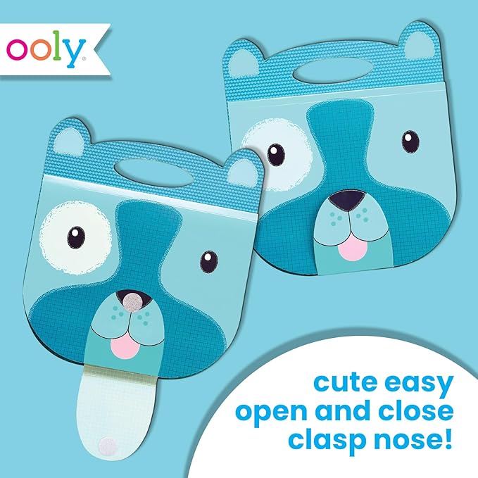 OOLY Carry Along Sketchbook for Kids, 60 Pages, 9 x 7 inches, Portable Sketch Book, Drawing Pad for Travel - Dog