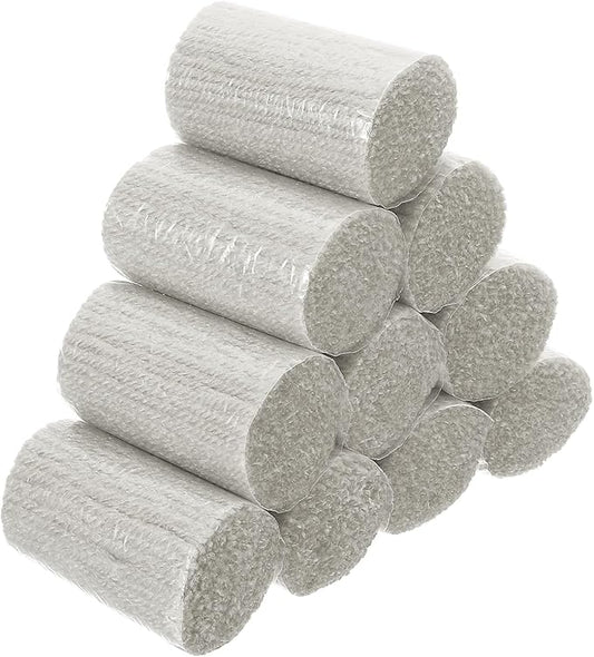 PATIKIL 10 Rolls Latch Hook Yarn, Latch Hook Kit Yarn Precut Hook Rugs Yarn Making Crochet Bundles for Latch Hook Rug Adults Beginners Tapestry DIY Craft, Light Grey