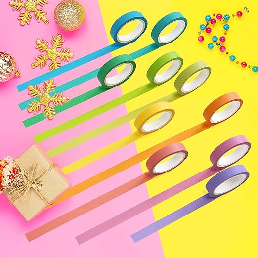 40 Rolls Washi Tape Set, Decorative Masking DIY Tapes for Children and Gifts Warpping (Mix)