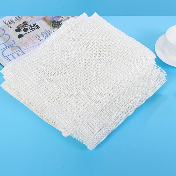 Moofey Latch Hook Canvas, Rug Hooking Mesh, Rug Making Kit Mesh Fabric Blank for Hook Carpet Tapestry DIY (150 * 100cm)