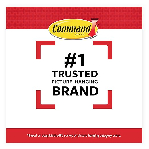 Command 15 lb & 10 lb Large and Medium Picture Hanging Strips, 2‑Pack (56 Pairs / 112 Strips), Damage‑Free Hanging Picture Hangers, Great for Home Decor, White Adhesive