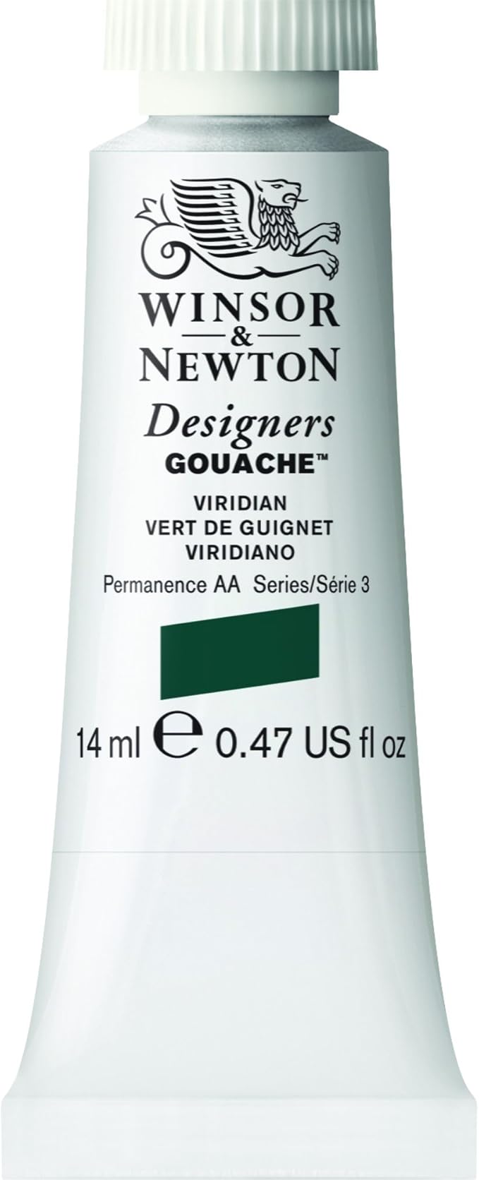Winsor & Newton Designer's Gouache, 14 ml (0.47oz) tube, Viridian