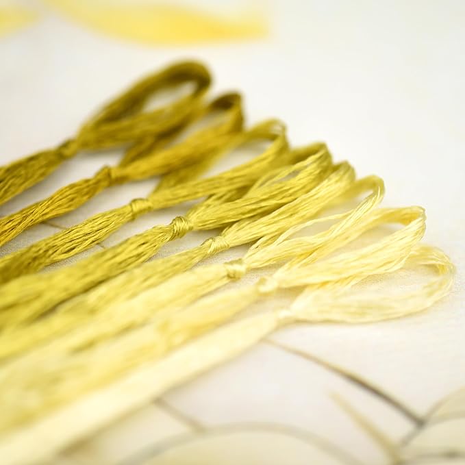 Natural 100% Mulberry Handmade Embroidery Silk Thread Silk Floss (63)
