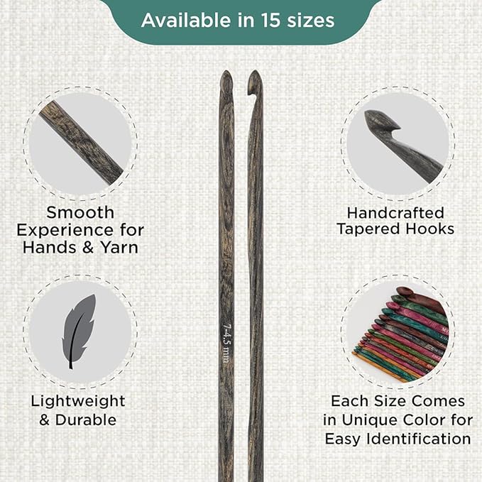 KnitPro Dreamz Single-Ended Crochet Hook | US Size 7 (4.5mm)