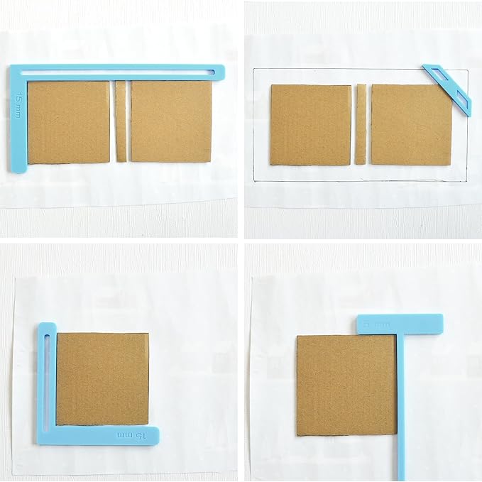 UPTTHOW 9Pcs Bookbinding Easy Scrapbooking Tool for Starter, Complete Great Stencils and Cutter Guide Kit Can Be Made into Notebook Calender Junk Journal Handbook