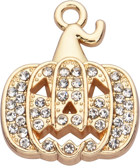 Pack of 20 Rhinestone Charms Gold Plated Pendants Pave Crystal Accessories for Necklace Bracelet Jewelry Making DIY Crafting