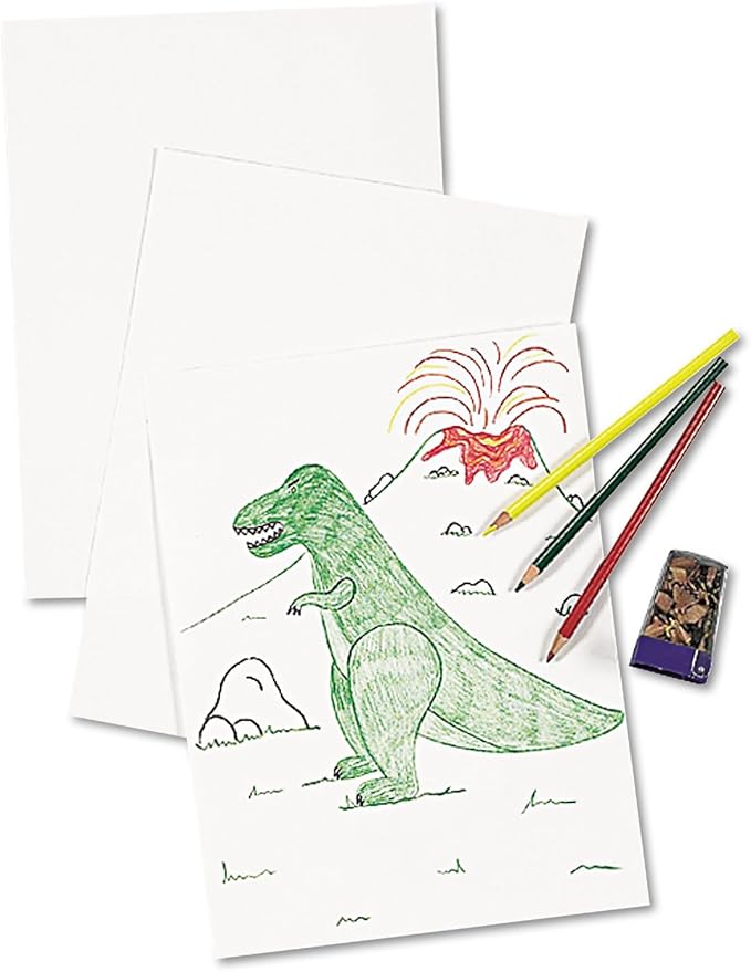 Pacon Drawing Paper, White, Standard Weight, 18" x 24", 500 Sheets