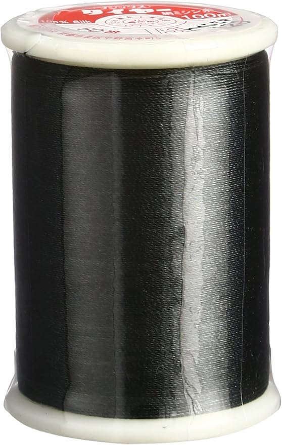 Superior Threads Tire Silk #50 3-Ply 50-Weight High Sheen Silk Embroidery Quilting Sewing Thread - 109 Yard Spool (#120 Grey Black)
