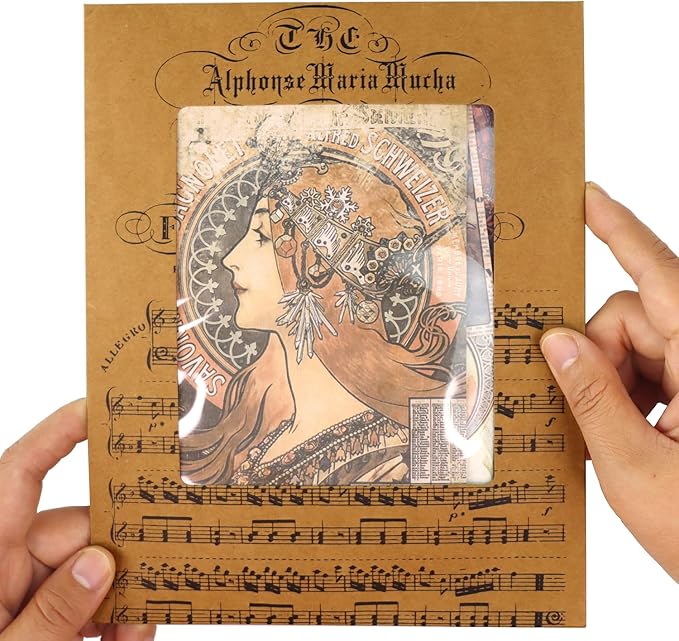 CATaireen Vintage Junk-Journal Mixed Paper Scrapbooking Embellishments Set Retro Journaling Decoupage Stickers Textured Packaging Decorative Cards Tags Kit (Old Lady)