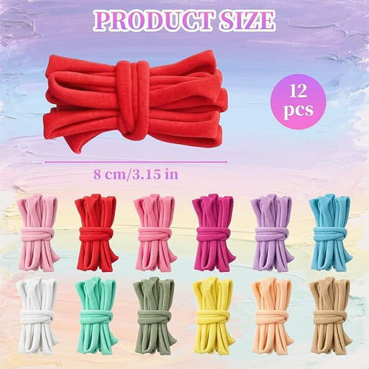 Foyods 120PCS Weaving Loom Refill Loops, 12 Colors Weaving Loops for 7-Inch Weaving Loom & Potholder Loops/Loom Loops/Potholder Loom Loops/Weaving Loom Bands