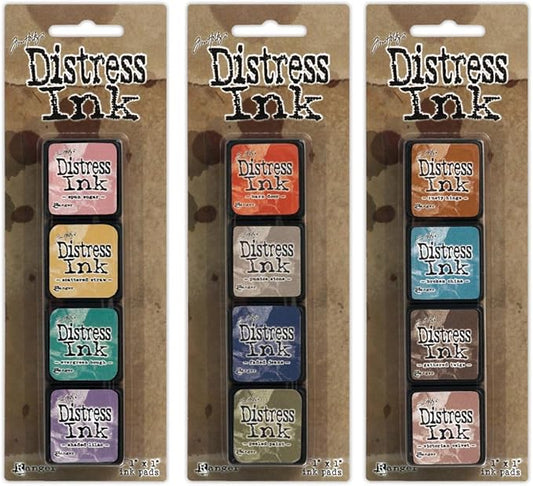 Ranger Tim Holtz Distress Mini Ink Pad Kits #4, #5 and #6 Bundle