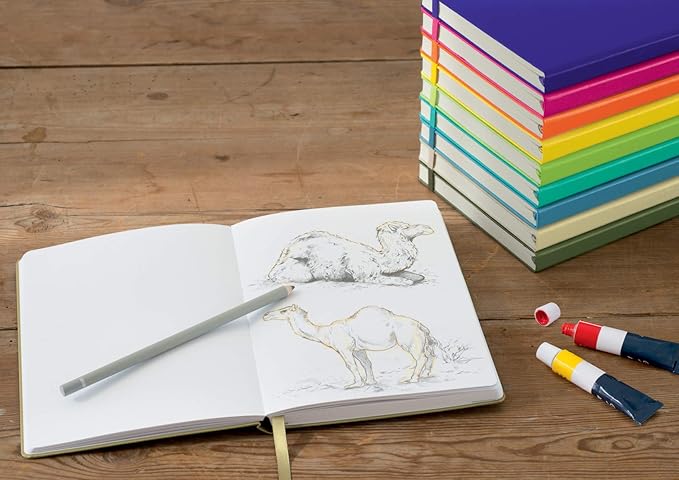 Leuchtturm1917 - Square Hardcover Sketchbook (Lemon) - 112 Pages of 150g/m² Paper