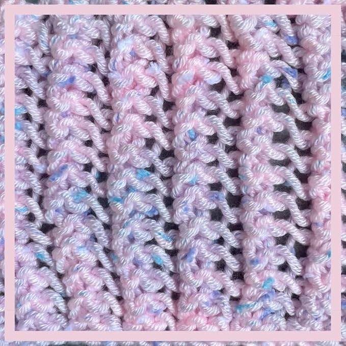 Tweed Twinkles Soft Baby Yarn for Crocheting, 8-Pack (696Yds / 400G), Free Patterns - Acrylic Baby Blanket Knitting Yarn with Flecks - Size 3 DK Light Worsted Weight - Soft Pink