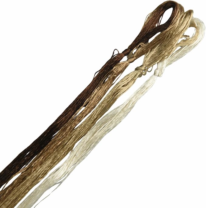 4 Skeins Mulberry Silk Floss Embroidery Thread Floss-Cross Stitch Threads China Silk Woven Jewelry Threads DIY Sewing Kits (23)