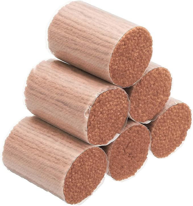 PATIKIL 15 Rolls Latch Hook Yarn, Latch Hook Kit Yarn Precut Hook Rugs Making Crochet Bundles for Latch Hook Rug Adults Beginners Tapestry DIY Craft, Light Brown