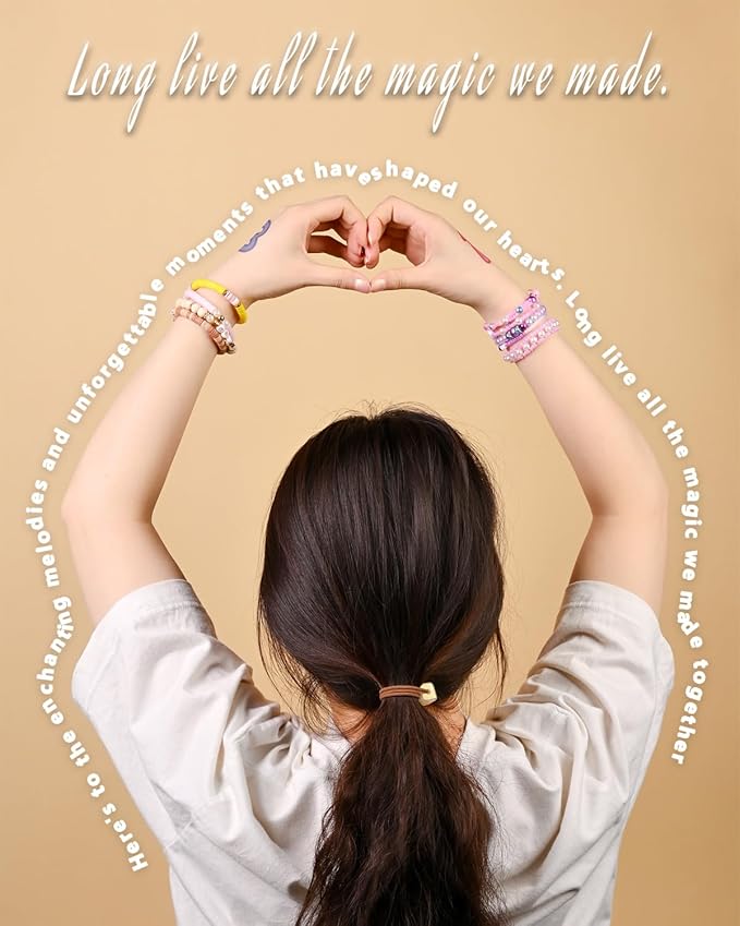L'EclatDina 2 Box Set Letter Beads, Alphabet Beads for Bracelets, 1900+ PCS Round Number & Heart, 5m Elastic String Jewelry Making Kit, Ideal for Friendship Bracelets (Black+Gold)