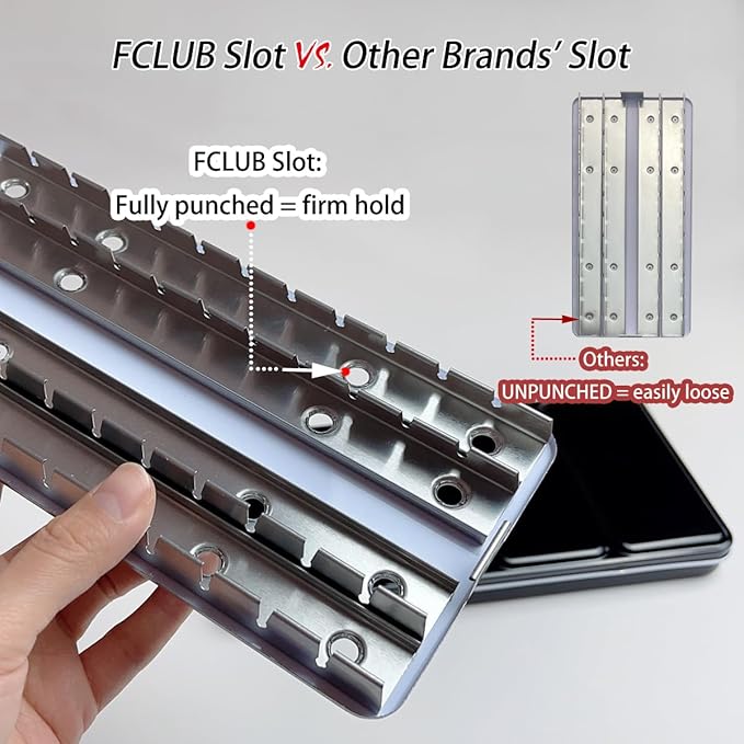FCLUB Empty Watercolor Tins Palette Paint Case – Large Watercolor Palette Box Metal Tin with 28 Standard 3ml Full Pans