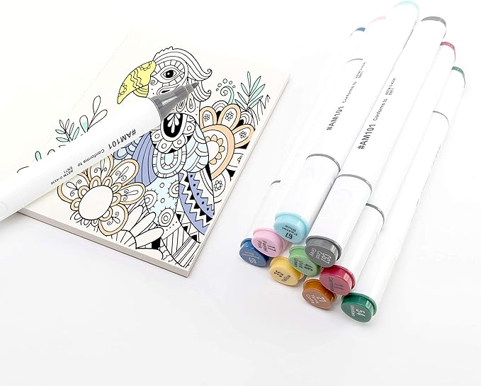 Pacific Arc LayFlat Sketchbook - 3.75 x 5.3 Inches - Celtic Blank Note Book, 64 Sheets, Thick 100gsm Paper, for drawing, sketching, and journaling, 32 Blank and 32 Gridded