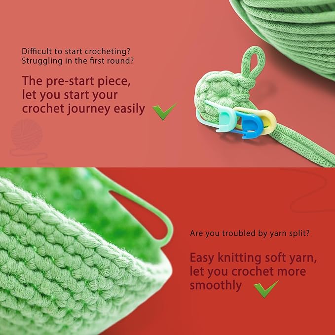 CrochetBox Crochet Kit for Beginners Adults - Christmas Pig Starters Crochet Kit, Beginners Crocheting Kitting for Adults Teen, Craft Gifts with Crochets Yarns, Hook, Step-by-Step Video, Instruction