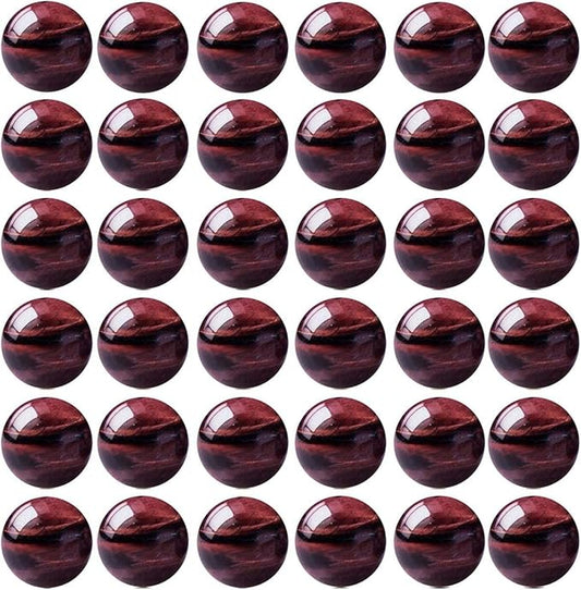 Natural Stone Beads 100pcs 8mm Red Tiger Eye Round Genuine Real Stone Beading Loose Gemstone Hole Size 1mm DIY Charm Smooth Beads for Bracelet Necklace Earrings Jewelry Making (Red Tiger Eye, 8mm)