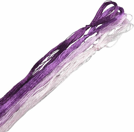 4 Skeins Mulberry Silk Floss Embroidery Thread Floss-Cross Stitch Threads China Silk Woven Jewelry Threads DIY Sewing Kits (14)