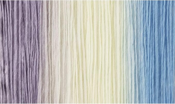NICEEC 2 Skeins Rainbow Soft Yarn 100% Wool Gradient Multi Color Yarn for Crocheting Knit Total Length 180m×2(196yds×2,50g×2)-26#