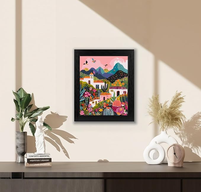 BYGFHLYW Paint by Numbers Kit for Adults Beginners, Wildflower Mountains Landscape Adult Paint by Number Kits On Canvas, DIY Nature Acrylic Oil Painting Kits for Home Wall Decor 16x20Inch