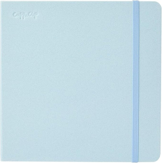 CuppaClip Watercolor Journal 300GSM Fine Grain Art Supplies for Adults Kids Watercolor Pad Wet Media Painting Wood Pulp Paper (Blue, 7x7in)
