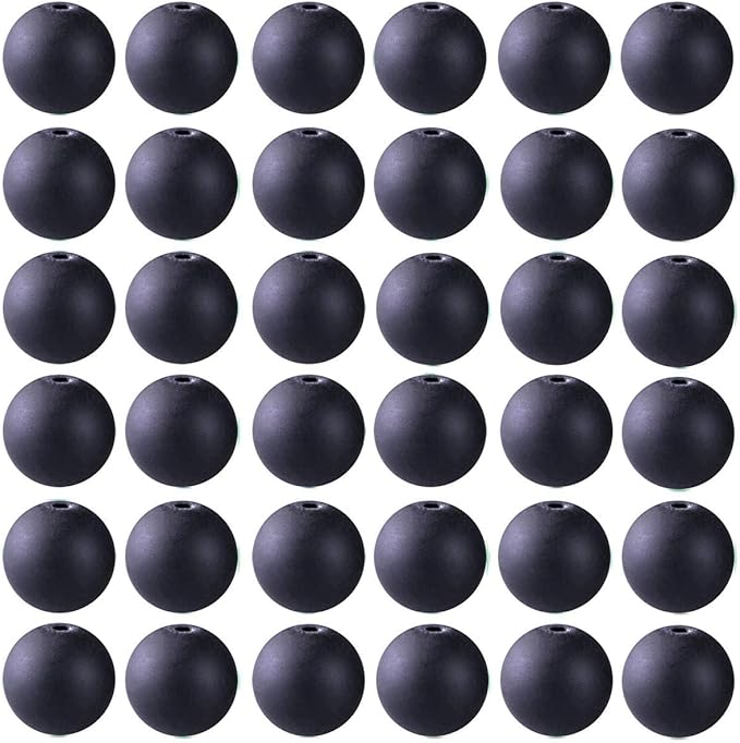 Natural Stone Beads 100pcs 10mm Matte Black Onyx Agate Dull Polish Round Real Stone Beading Loose Gemstone DIY Smooth Beads for Bracelet Necklace Earrings Jewelry Making (Matte Black Onyx, 10mm)