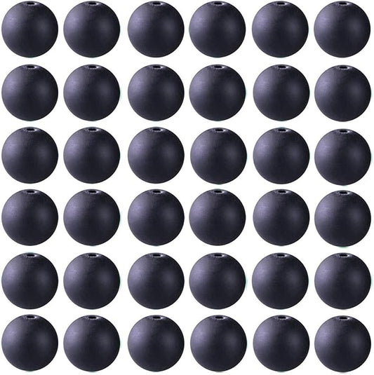 Natural Stone Beads 100pcs 10mm Matte Black Onyx Agate Dull Polish Round Real Stone Beading Loose Gemstone DIY Smooth Beads for Bracelet Necklace Earrings Jewelry Making (Matte Black Onyx, 10mm)