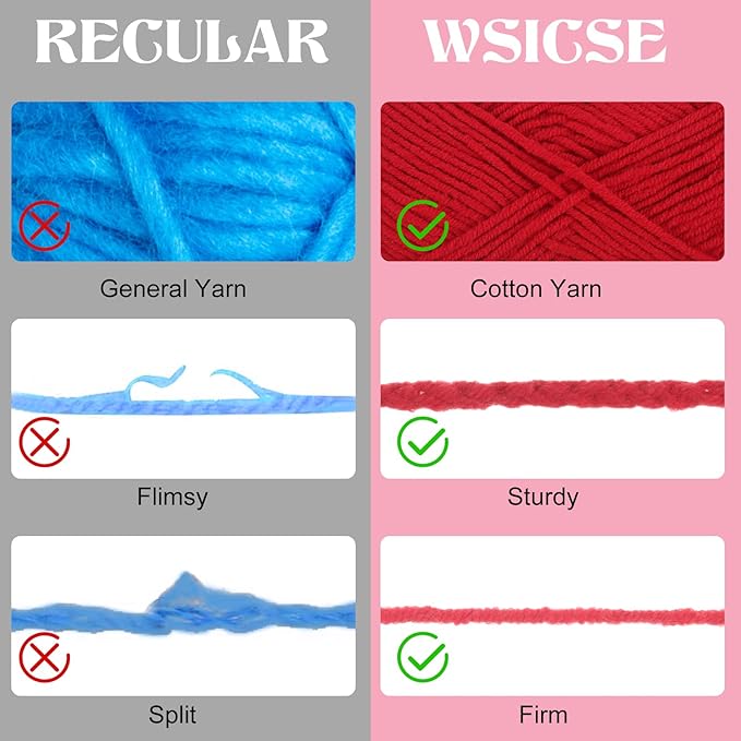4 PCS Crochet Yarn, 560 Yard Soft Yarn for Crocheting Assorted Colors Fluffy Yarn for Hand Knitting Easter Decorations Gifts 1 Skein/140 Yard-Pink