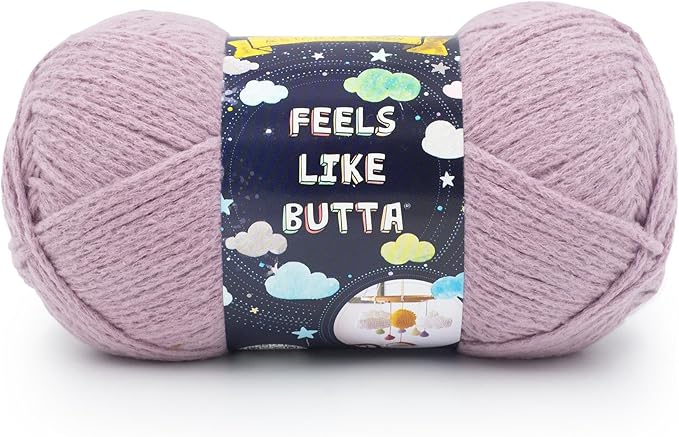 Lion Brand Yarn, Feel Like Butta Velvety Soft Yarn for Knitting, Crochet, and Crafts, Quail, 1 Pack, Chenille Like Fiber for Plush Baby Blankets, Amigurumi Toys, and Worsted Weight Sweaters