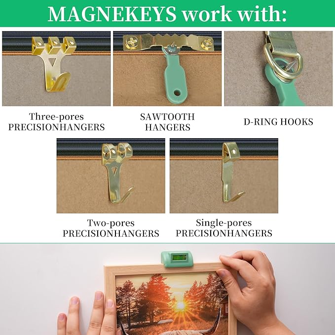 Picture Hanging Kit,Picture Hangers,Wall Hanging kit,Picture Frame Hanger Tool 290 Pieces Heavy Duty Photo Hanger Accessories with Picture Hanging Wire, Hooks, Nails ，Hammer and Wall Hanger Level
