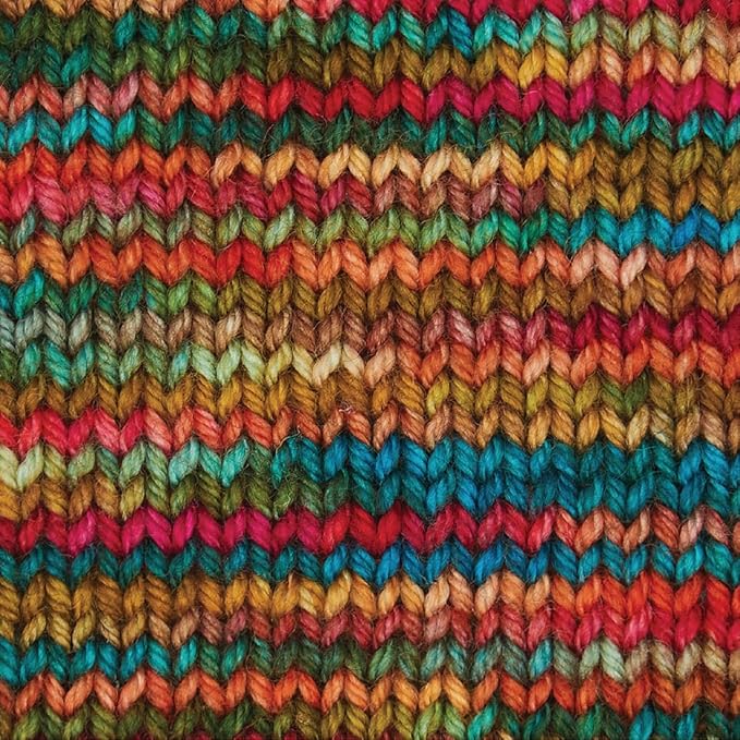KnitPro Symfonie Fingering Weight Hand Dyed Variegated Yarn Skein | Extra Fine Merino Wool & Polyamide Blend for Knitting & Crocheting, Oeko-TEX Certified 400m, 100g | Terra Dragon Vine