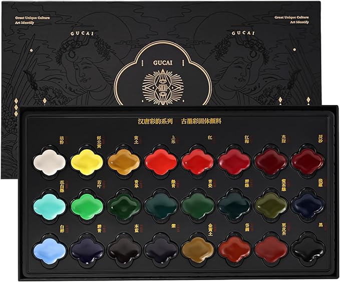 rubens Watercolor Paint Set 24 Colors, Professional Pigment-Rich Water Colors for Adults, Premium Art Supplies Kit, Gift for Artists, Beginners & Students