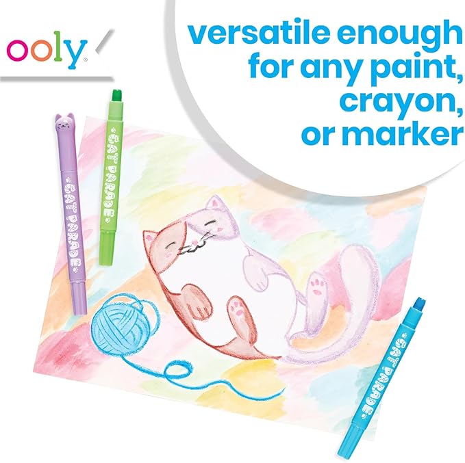 OOLY Lil Watercolor Paint Pad for Kids - 20 Sheets Watercolor Paper Pad 9x12 Inch, 200 GSM Acid Free - No Bleed Watercolor Paint Pad, Ages 3 and Up