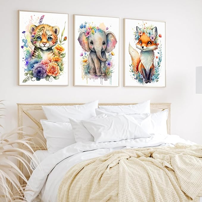 Meothan 6 Pack Diamond Painting Kits, Animal Diamond Art Kits for Adults Full Drill Diamond Paintings Kits for Adults Beginners DIY Animal Diamond Painting Set Gem Art Wall Decor 9.8x13.8inch