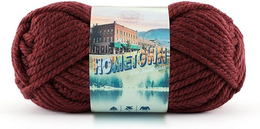 Lion Brand Yarn 135-189 Hometown Yarn, Napa Valley Pinot (1 skein)