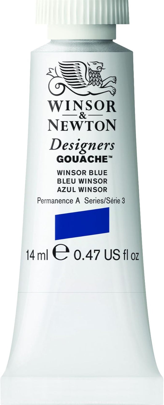 Winsor & Newton Designer's Gouache, 14 ml (0.47oz) tube, Winsor Blue